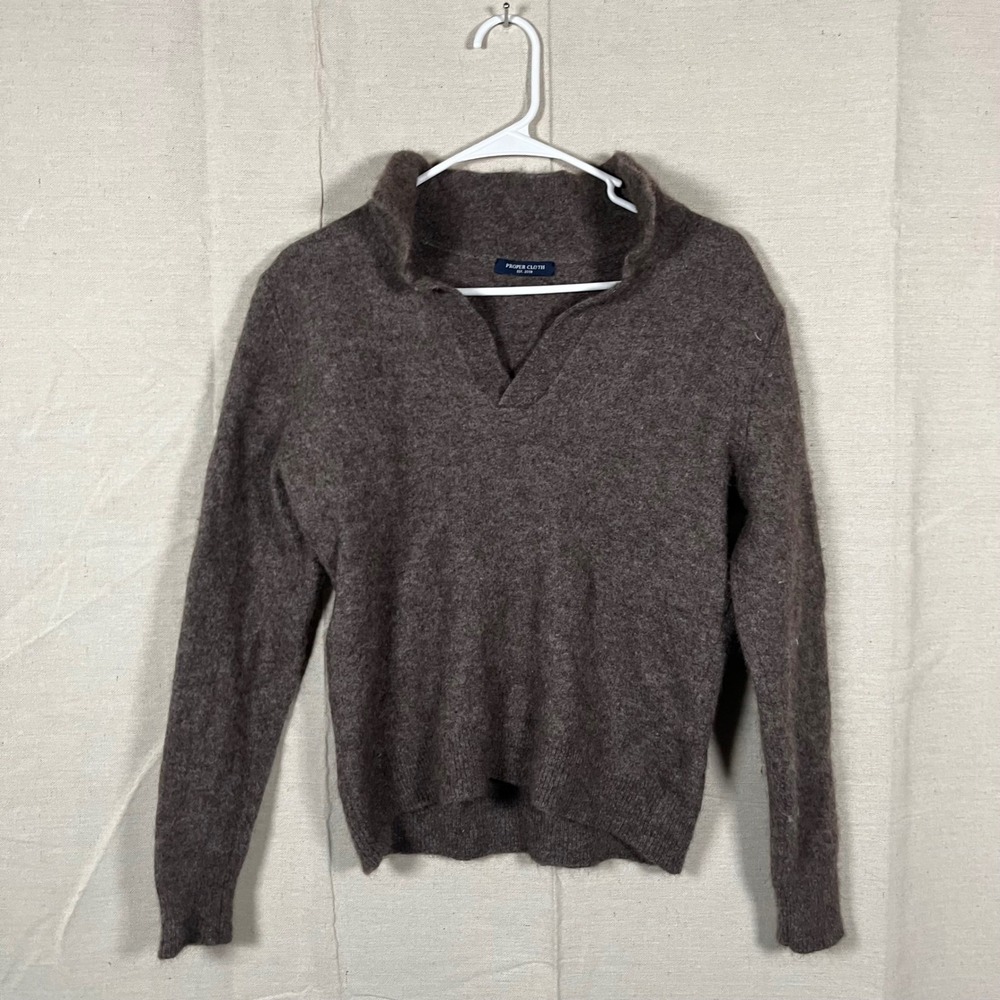 Cozy Brown V-Neck Women's Sweater